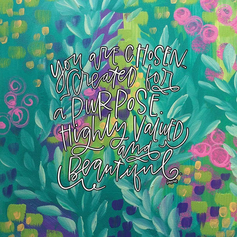 A Purpose Black Ornate Wood Framed Art Print with Double Matting by Wieners, Valerie