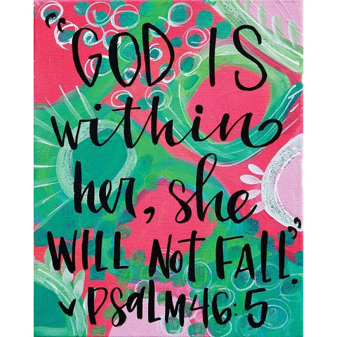 God is Within Black Modern Wood Framed Art Print by Wieners, Valerie