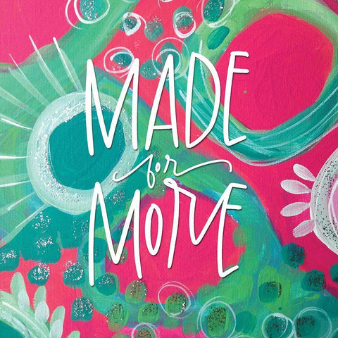 Made for More Green Black Modern Wood Framed Art Print by Wieners, Valerie