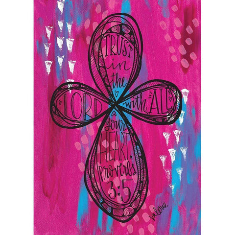 Trust Black Modern Wood Framed Art Print by Wieners, Valerie