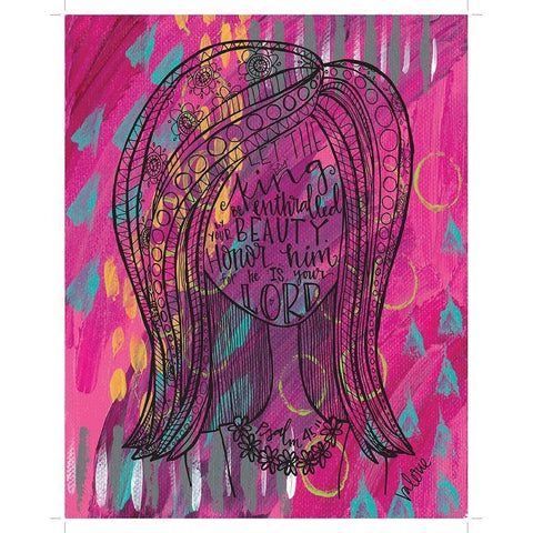 Let the King Gold Ornate Wood Framed Art Print with Double Matting by Wieners, Valerie