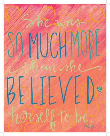 She Was So Much More White Modern Wood Framed Art Print with Double Matting by Wieners, Valerie