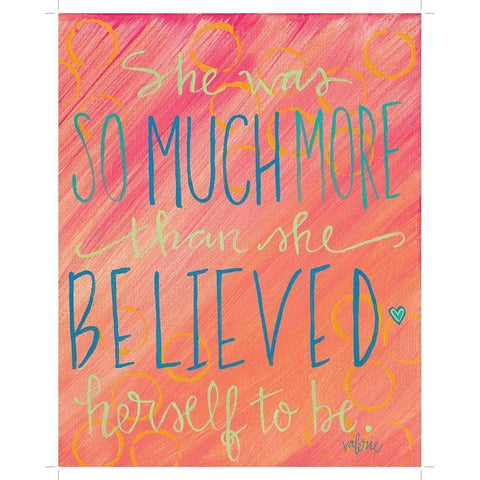 She Was So Much More Black Modern Wood Framed Art Print by Wieners, Valerie