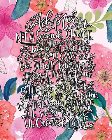 Adoption II White Modern Wood Framed Art Print with Double Matting by Wieners, Valerie