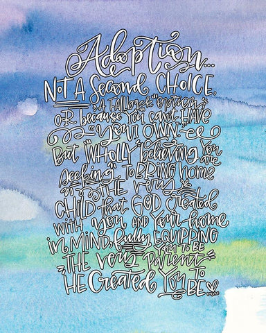 Adoption III Black Ornate Wood Framed Art Print with Double Matting by Wieners, Valerie