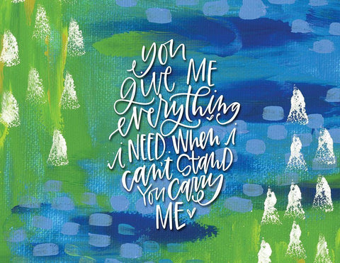 You Give Me Black Ornate Wood Framed Art Print with Double Matting by Wieners, Valerie