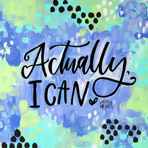 Actually, I Can Gold Ornate Wood Framed Art Print with Double Matting by Wieners, Valerie