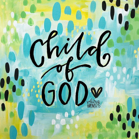 Child of God II White Modern Wood Framed Art Print by Wieners, Valerie