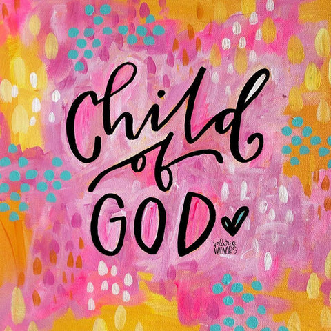 Child of God III Black Modern Wood Framed Art Print by Wieners, Valerie