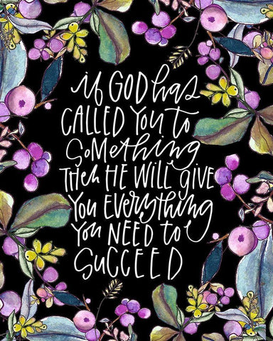 If God Has Black Ornate Wood Framed Art Print with Double Matting by Wieners, Valerie