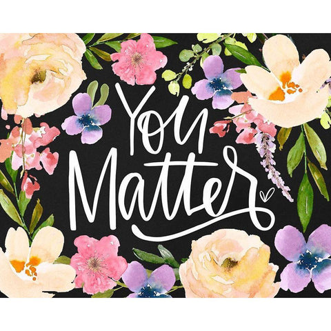 You Matter Gold Ornate Wood Framed Art Print with Double Matting by Wieners, Valerie