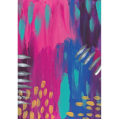 Abstract I White Modern Wood Framed Art Print by Wieners, Valerie