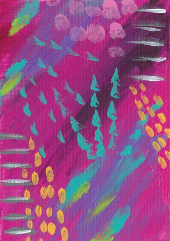 Abstract II Black Ornate Wood Framed Art Print with Double Matting by Wieners, Valerie