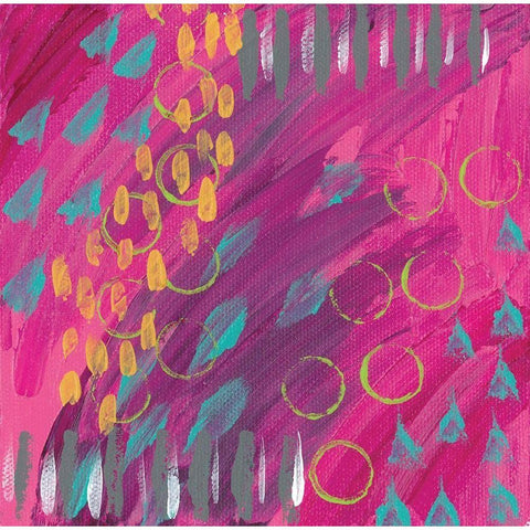 Abstract V Black Modern Wood Framed Art Print by Wieners, Valerie