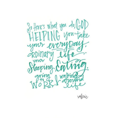 Heres What Black Modern Wood Framed Art Print with Double Matting by Wieners, Valerie