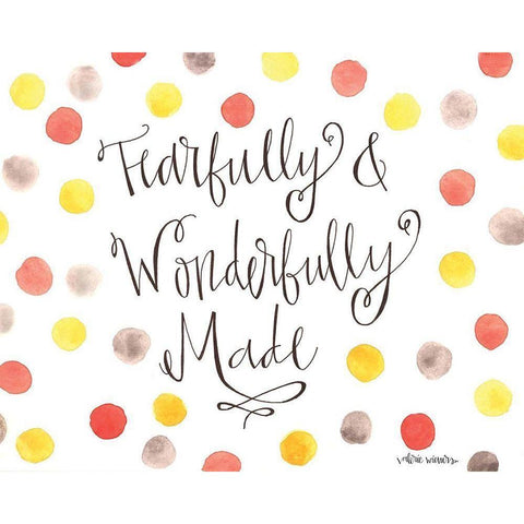 Fearfully Black Modern Wood Framed Art Print by Wieners, Valerie