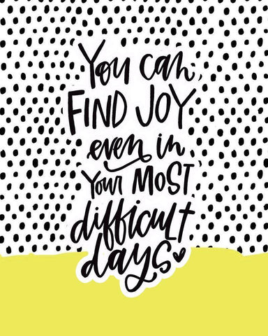 Joy Black Ornate Wood Framed Art Print with Double Matting by Wieners, Valerie