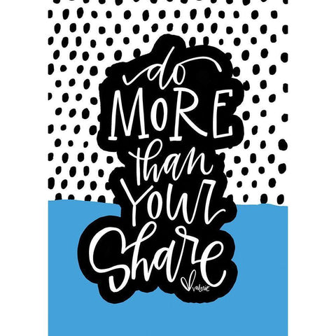 Do More Black Modern Wood Framed Art Print with Double Matting by Wieners, Valerie