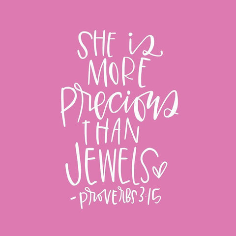 More Precious White Modern Wood Framed Art Print by Wieners, Valerie