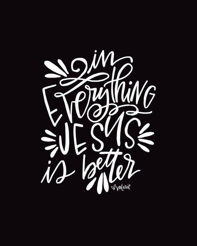 Everything Black Ornate Wood Framed Art Print with Double Matting by Wieners, Valerie