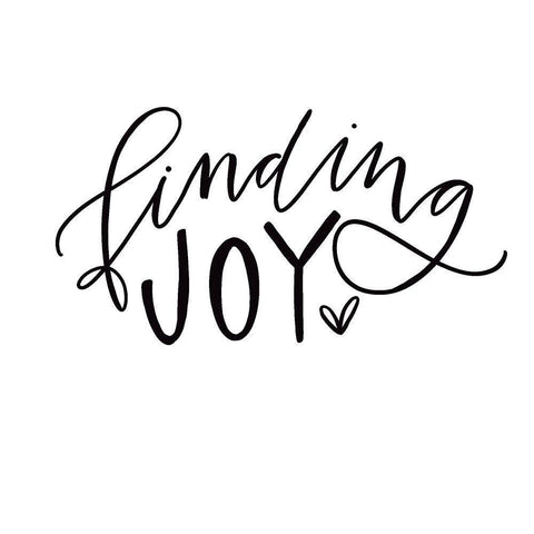 Finding Joy Black Ornate Wood Framed Art Print with Double Matting by Wieners, Valerie