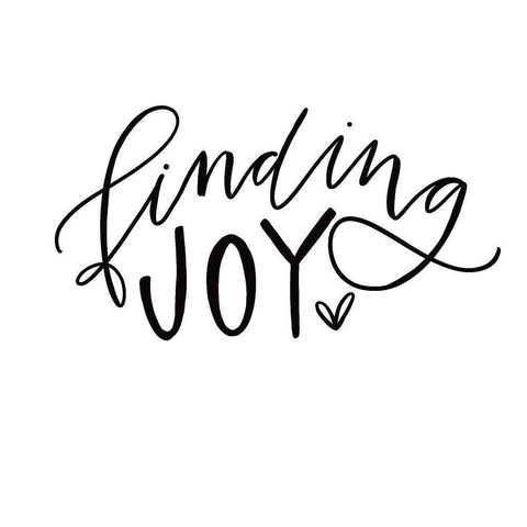 Finding Joy White Modern Wood Framed Art Print by Wieners, Valerie