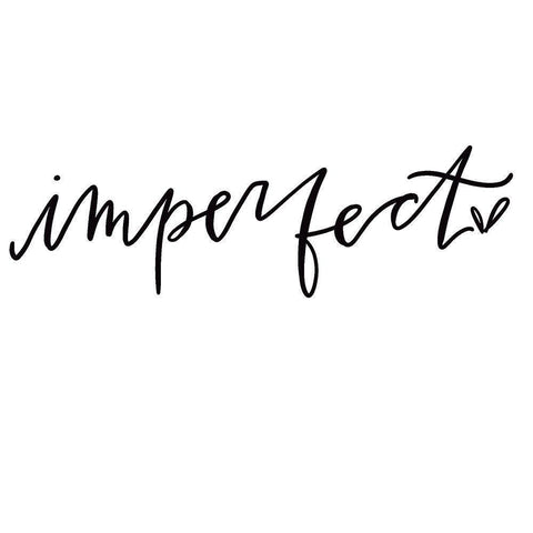 Imperfect White Modern Wood Framed Art Print by Wieners, Valerie