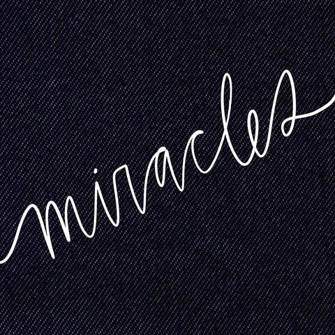 Miracles Black Modern Wood Framed Art Print with Double Matting by Wieners, Valerie