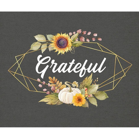 Grateful Gold Ornate Wood Framed Art Print with Double Matting by Wieners, Valerie