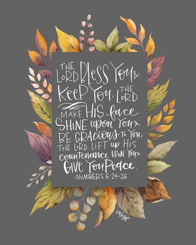 Lord Bless You II Black Ornate Wood Framed Art Print with Double Matting by Wieners, Valerie