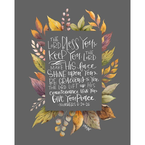 Lord Bless You II Black Modern Wood Framed Art Print by Wieners, Valerie