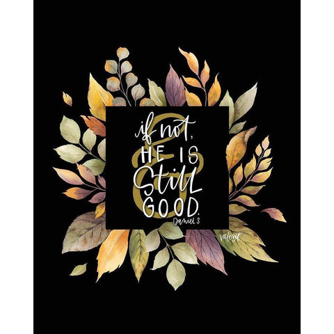 And If Not - Black Black Modern Wood Framed Art Print by Wieners, Valerie