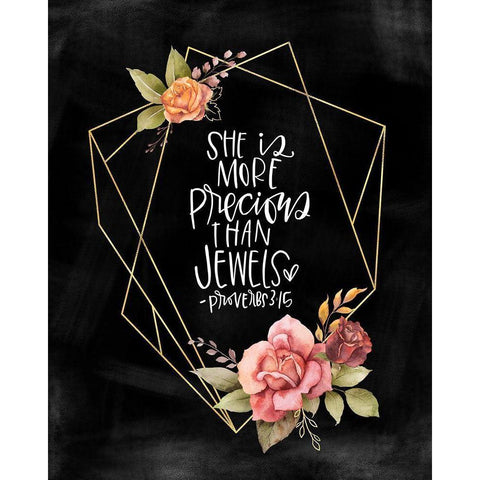 She is More Black Modern Wood Framed Art Print by Wieners, Valerie