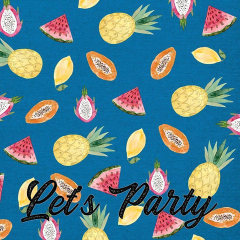 Lets Party Black Modern Wood Framed Art Print by Wieners, Valerie