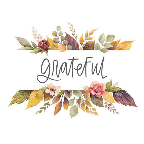 Grateful Black Modern Wood Framed Art Print by Wieners, Valerie