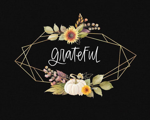 Grateful White Modern Wood Framed Art Print with Double Matting by Wieners, Valerie