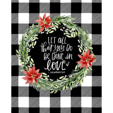 Let All You Do Black Modern Wood Framed Art Print by Wieners, Valerie