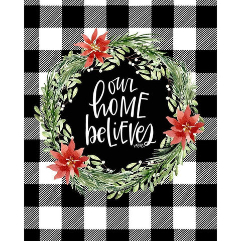 Our Home White Modern Wood Framed Art Print by Wieners, Valerie