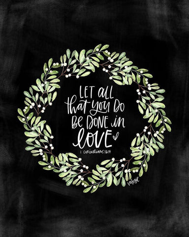 Let All You Do White Modern Wood Framed Art Print with Double Matting by Wieners, Valerie