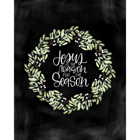 Jesus is the Reason White Modern Wood Framed Art Print by Wieners, Valerie