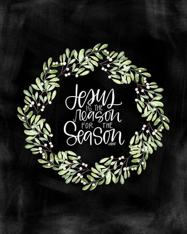 Jesus is the Reason Black Ornate Wood Framed Art Print with Double Matting by Wieners, Valerie