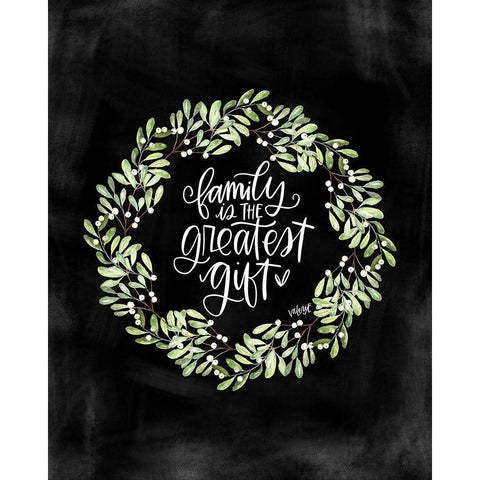 Family Gold Ornate Wood Framed Art Print with Double Matting by Wieners, Valerie