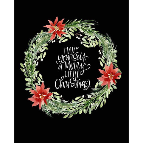 Merry Christmas White Modern Wood Framed Art Print by Wieners, Valerie