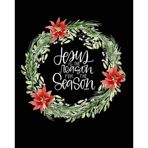 Jesus Is Gold Ornate Wood Framed Art Print with Double Matting by Wieners, Valerie