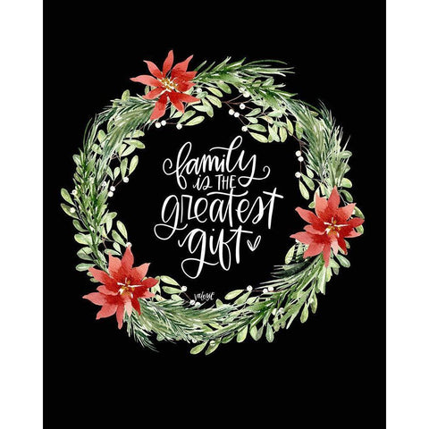 Family White Modern Wood Framed Art Print by Wieners, Valerie