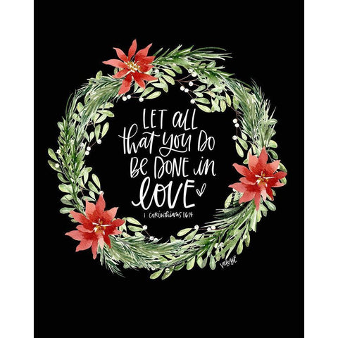 Let All You Do Black Modern Wood Framed Art Print by Wieners, Valerie