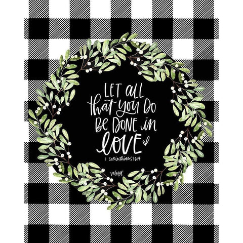 Let All You Do Black Modern Wood Framed Art Print with Double Matting by Wieners, Valerie