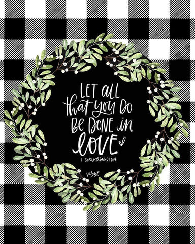 Let All You Do Black Ornate Wood Framed Art Print with Double Matting by Wieners, Valerie