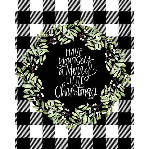Merry Christmas White Modern Wood Framed Art Print by Wieners, Valerie