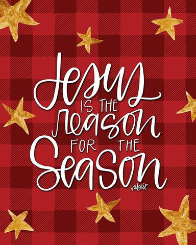 Jesus Buffalo Star White Modern Wood Framed Art Print with Double Matting by Wieners, Valerie